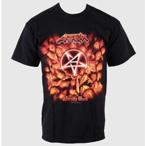 Tričko metal ROCK OFF Anthrax Worship Music černá M