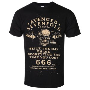 Tričko metal ROCK OFF Avenged Sevenfold Seize The Day černá XXL