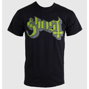 Tričko metal ROCK OFF Ghost Keyline Logo černá S