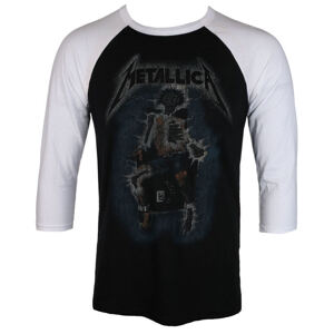 Tričko metal NNM Metallica ELECTRIC CHAIR Baseball černá bílá vícebarevná S