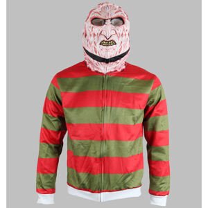 mikina s kapucí NNM A Nightmare on Elm Street Freddy Krueger červená zelená vícebarevná XS