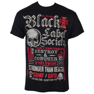 Tričko metal PLASTIC HEAD Black Label Society Destroy & Conquer černá L