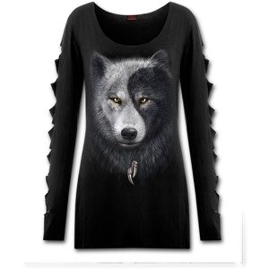 tričko SPIRAL Wolf Chi černá L