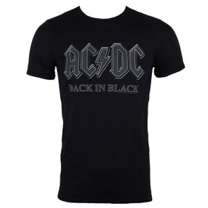 Tričko metal LOW FREQUENCY AC-DC Back In Black černá S