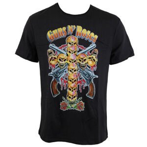 Tričko metal AMPLIFIED Guns N' Roses Skull Cross černá XL