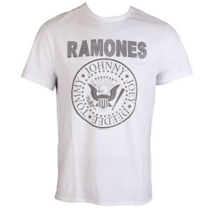 Tričko metal AMPLIFIED Ramones LOGO černá bílá M