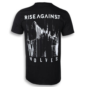 Tričko metal KINGS ROAD Rise Against Wolves Pocket černá L