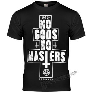 tričko hardcore AMENOMEN NO GODS NO MASTERS černá S