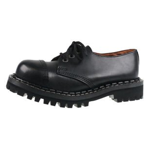 boty kožené STEADY´S 3 dírkové černá 41