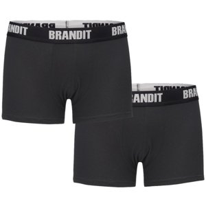 boxerky pánské (set 2 kusů) BRANDIT - 4501-black+black M