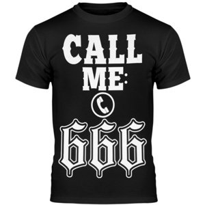 tričko hardcore AMENOMEN CALL ME: 666 černá XL