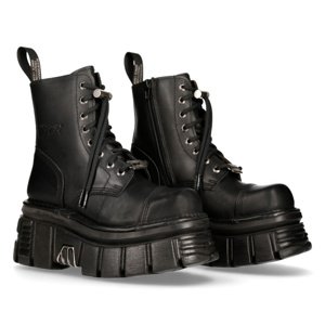 boty kožené NEW ROCK NOMADA NEGRO černá 45