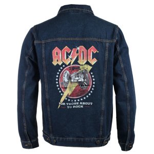 bunda pánská AC/DC - About To Rock - DENIM - ROCK OFF - ACDCDJ01MD L