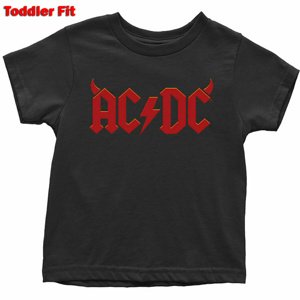 Tričko metal ROCK OFF AC-DC Horns černá 2T