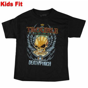 Tričko metal ROCK OFF Five Finger Death Punch Trouble černá 11-12