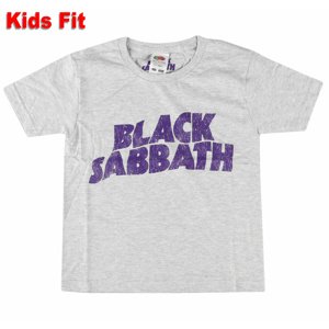 Tričko metal ROCK OFF Black Sabbath Wavy Logo černá 14/15