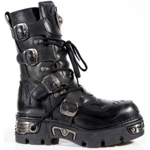 boty kožené NEW ROCK Vampire Boots (107-S3) Black černá 36